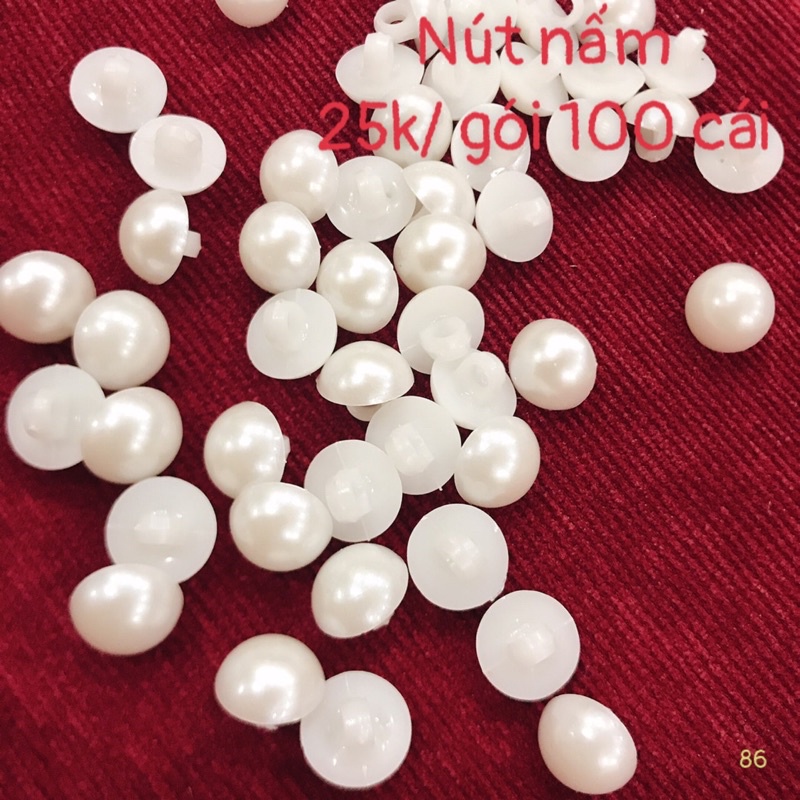 Gói nút sơ mi (100 nút) hình nấm