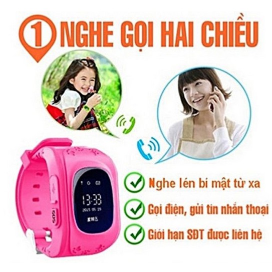 Đồng hồ Định vị Trẻ em Q50 LBS Nghe Gọi Hai Chiều An Toàn Cho Trẻ