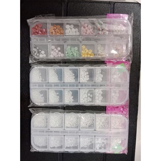 Set trai nửa mix size mix màu trang trí móng nail