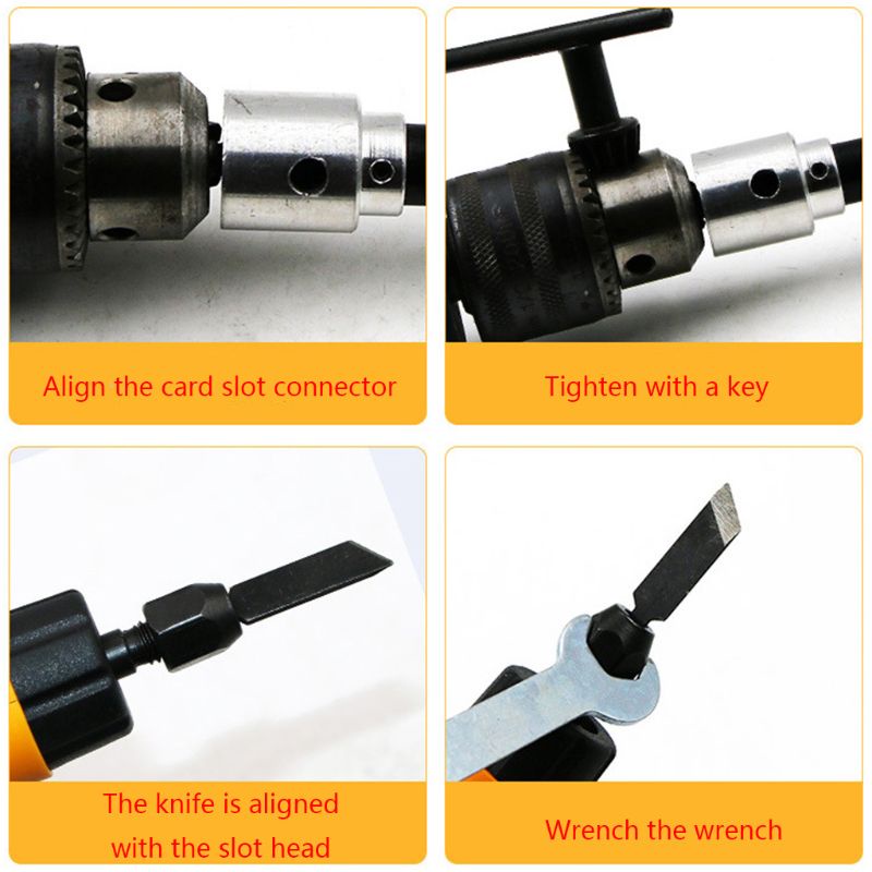 Bộ Dụng Cụ Điêu Khắc Gỗ Bằng Điện 5 Lưỡi Và 1 Cờ Lê