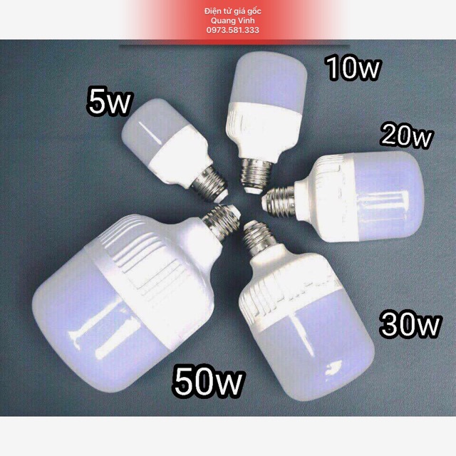 [SIÊU SALE] Bộ 2 bóng đèn led trụ 30W tặng kèm đui - GIÁ RẺ- CÓ BẢO HÀNH