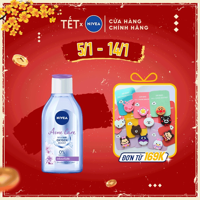 Nước Tẩy Trang NIVEA Ngừa Mụn Acne Care MicellAir Water 400ml 80116