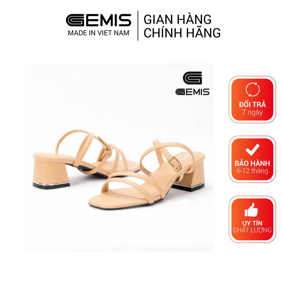 Giày Sandal cao gót 5cm vuông GM00272 - GEMIS