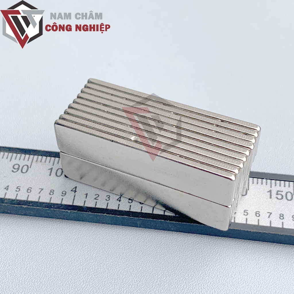 Nam châm chữ nhật 40x10x2mm nam châm đất hiếm giá rẻ siêu mạnh