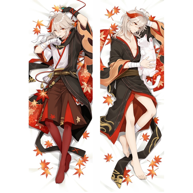 Vỏ Gối Hai Mặt In Hình Anime Genshin Impact Kaedehara Kazuha Dakimakura