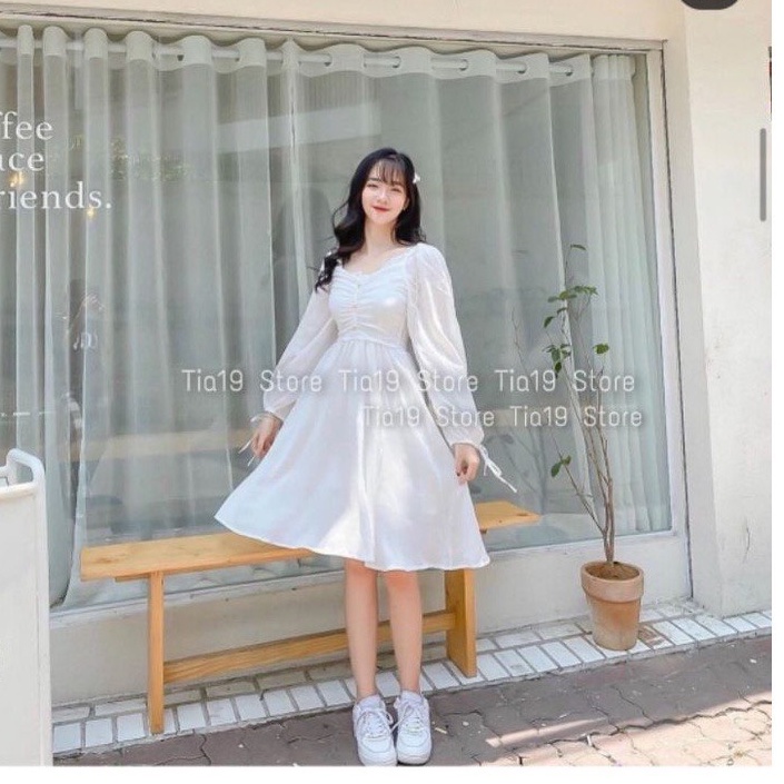 Free ship Váy Nữ 2 Dây Trắng Chun Ngực Dáng Xòe Free Ship, Váy Đầm Nữ Thời Trang Phong Cách Bồng Bềnh Tiểu Thư Giá Rẻ Ch | BigBuy360 - bigbuy360.vn