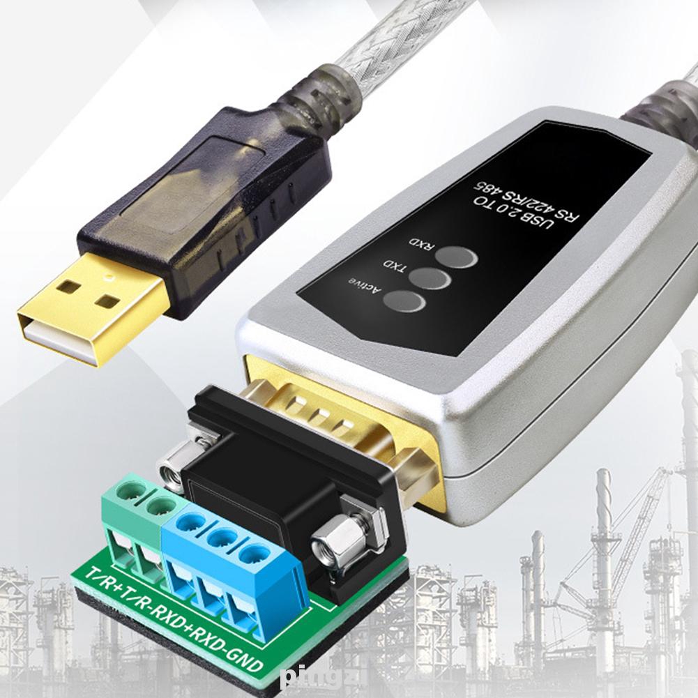 Electronic High Speed Industrial Stable DB9 Serial USB To RS485/422 Converter Cable