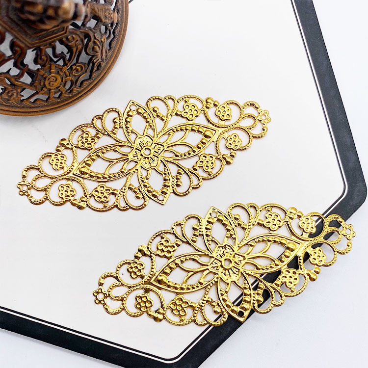 5 Phiến đệm bầu dục  81*35mm nguyên liệu làm trang sức handmade, trâm cổ trang, cosplay