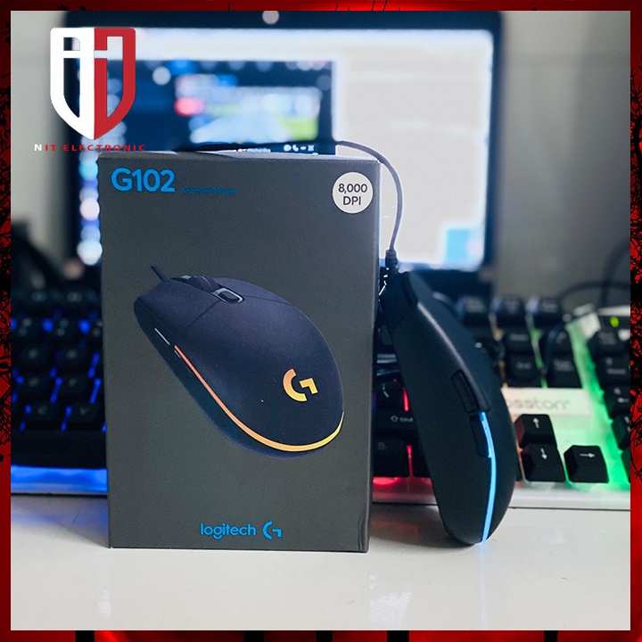 Chuột máy tính gaming logitech g102 có dây để bàn mouse laptop pc chơi game chuột vi tính