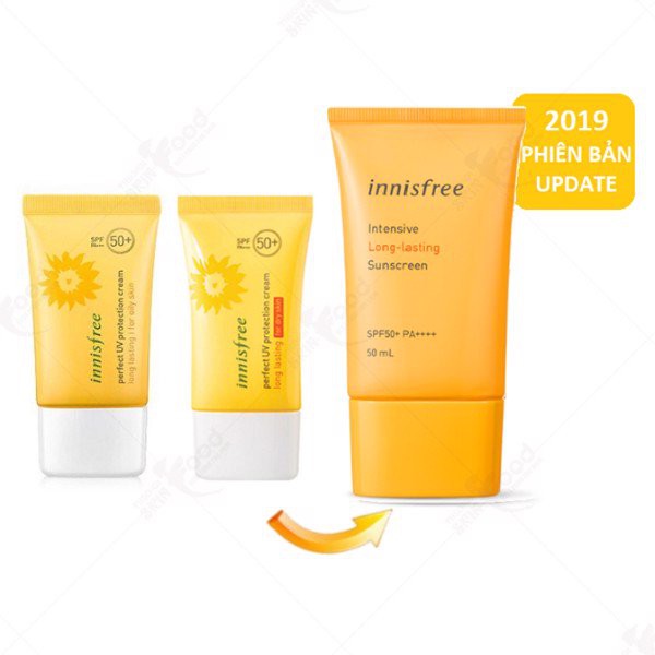 Kem chống nắng lâu trôi Innisfree Intensive sunscreen long lasting mẫu mới nhất