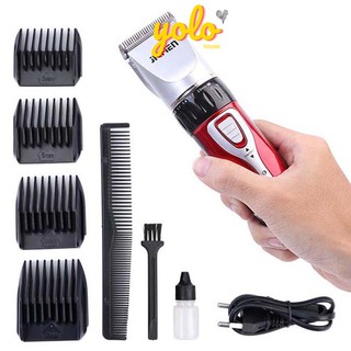 Tông đơ cắt tóc gia đình jichen - tăng đơ kemei - cao cấp pin sạc
