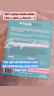 Cặp dầu gội Hairburst - Kích thích Mọc Tóc