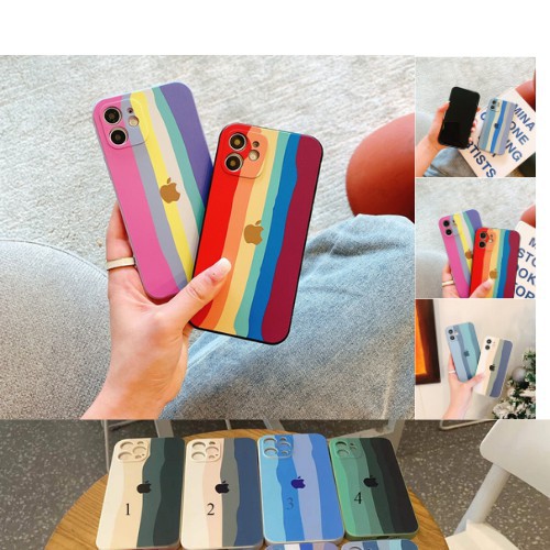 Ốp lưng iphone Cầu vồng cạnh vuông 6/6plus/6s/6splus/7/7plus/8/8plus/x/xs/xsmax/ 11promax11/12/pro/max/plus/promax | BigBuy360 - bigbuy360.vn