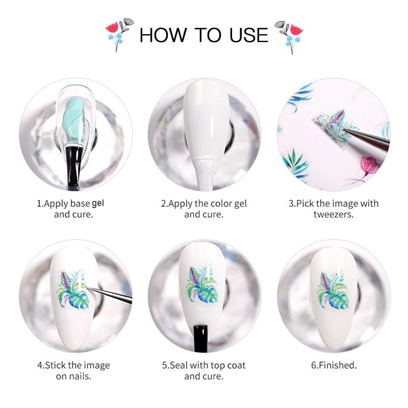 Miếng dán trang trí móng tay UR SUGAR nhiều họa tiết và màu sắc tùy chọn