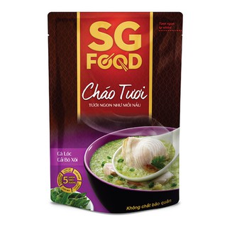 Cháo tươi Sg Food Cá lóc & Cải bó xôi 270g