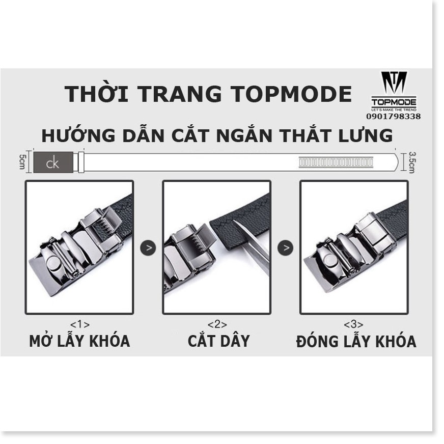 Thắt lưng nam hàng hiệu cao cấp PLB. - Tặng hộp và túi đựng