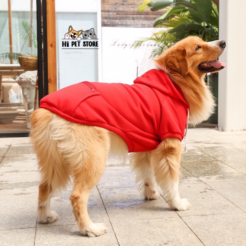Áo hoddie cho chó lớn size lên tới 40kg, áo cho thú cưng
