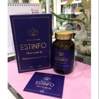 • ESTINFO -  HỖ TRỢ TĂNG CƯỜNG NỘI TIẾT TỐ NỮ (HỘP 60 VIÊN)