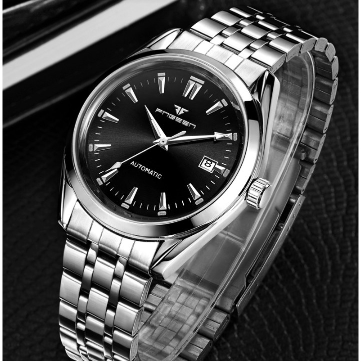 [Siêu HOT ] Đồng hồ nam cơ tự động FNGEEN automatic, chống nước chống xước, có lịch ngày 6612-1