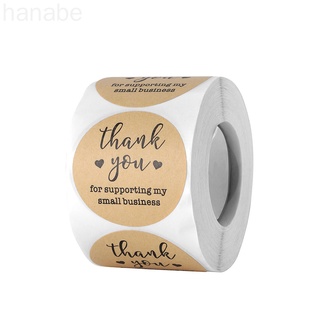 Cuộn 500 nhãn dán chữ thank you trang trí túi bánh