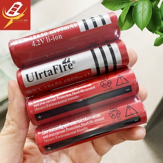 1 Viên Pin Sạc Ultra Fire 18650 (Màu Đỏ) 6800mAh 4.2V Li-ion cao cấp