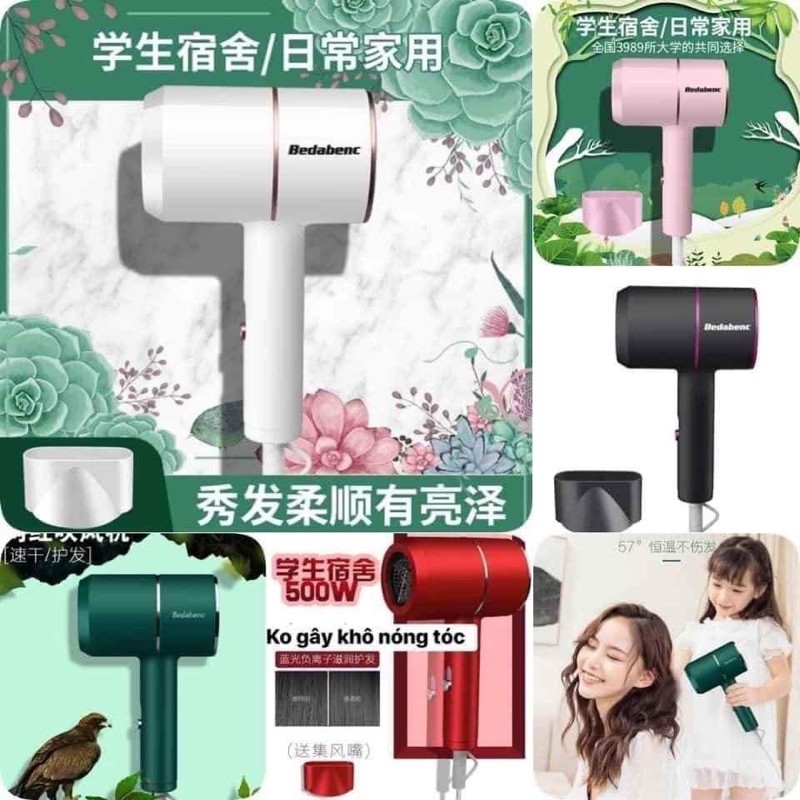 Máy Sấy Tóc Badabenc 2.0 Gập Gọn Công Xuất 1000W