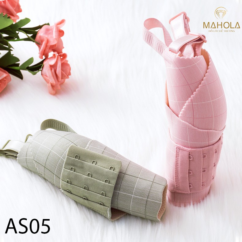 Áo Lót Mút Mỏng Su Không Gọng Kẻ Caro_Mahola_ AS05