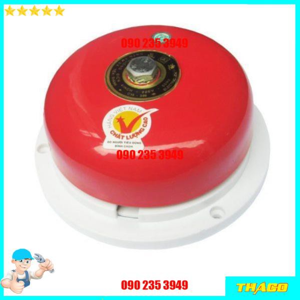 Chuông điện 3inch nhà thờ trường học nhà xưởng villa báo động 220V 60dB Đsg