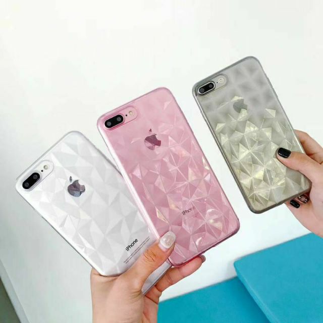Ốp dẻo kim cương iPhone 3D