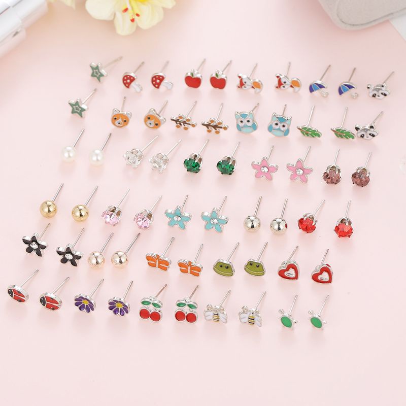 Set 30 Đôi Bông Tai Nhiều Kiểu Dáng Thời Trang Cho Nữ