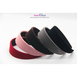 Bờm nhung cao cấp 4cm, phụ kiện tóc, phụ kiện thời trang