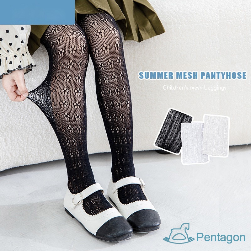 Quần Legging Lưới Màu Trơn Thoải Mái Chống Muỗi Thời Trang Cho Bé Gái