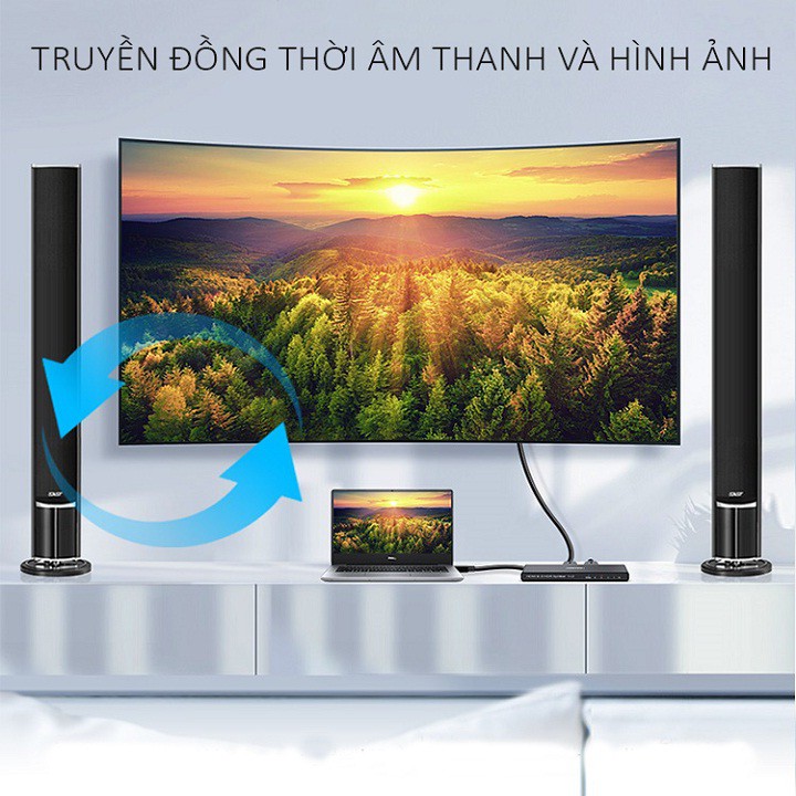 UNITEK V118A: Bộ Chia HDMI 1 Ra 2 Cổng Hỗ Trợ 4K Cao Cấp