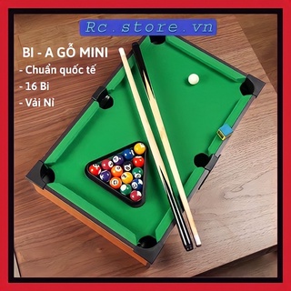 bàn bi a mini - bida bi da mini bằng gỗ vải nỉ tiêu chuẩn - đồ chơi quà tặng cho bé 