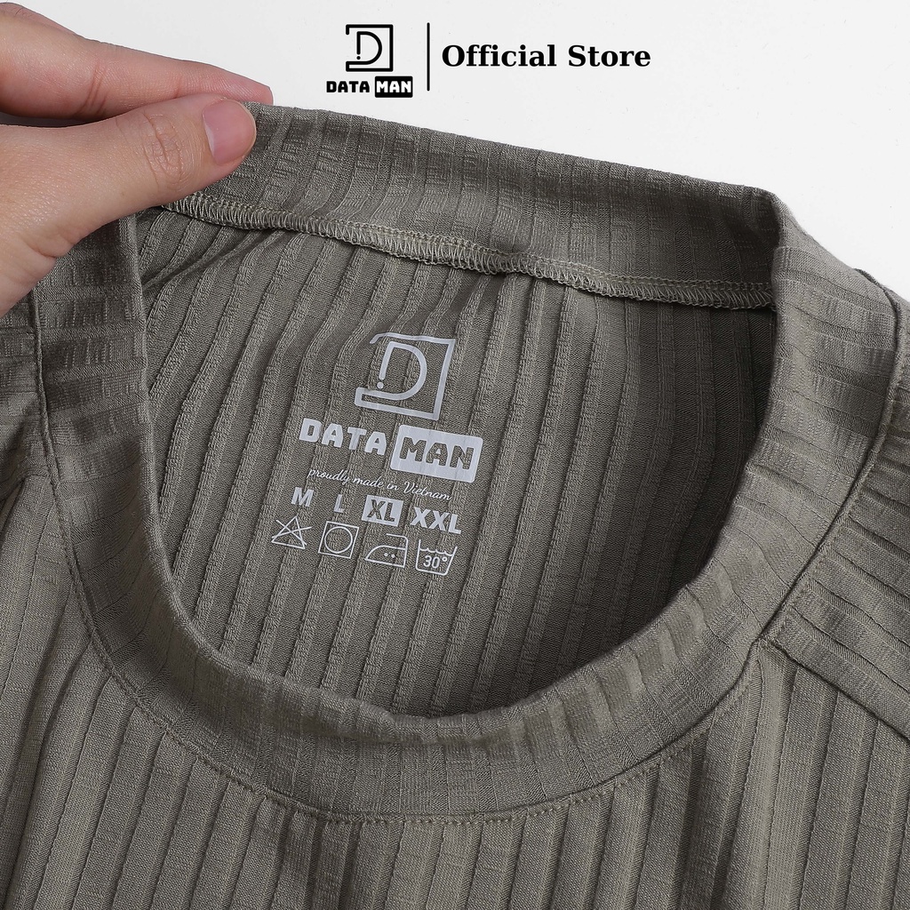 Áo thun tay ngắn nam DATAMAN, chất liệu cotton đũa co giãn 4 chiều, thoáng mát, tay raglan trẻ trung - ATCT22-01