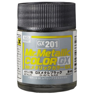 Sơn Mr Hobby Metallic GX201 Metal Black