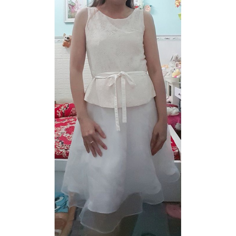 Thanh lý đầm xoe hoa màu sac  dể thương size M