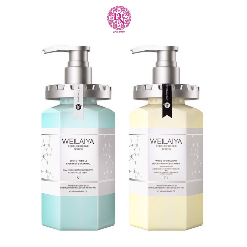 Bộ Dầu Gội Xả Phục Hồi Đa Tầng Nấm Truffle Weilaiya (450mlx450ml)