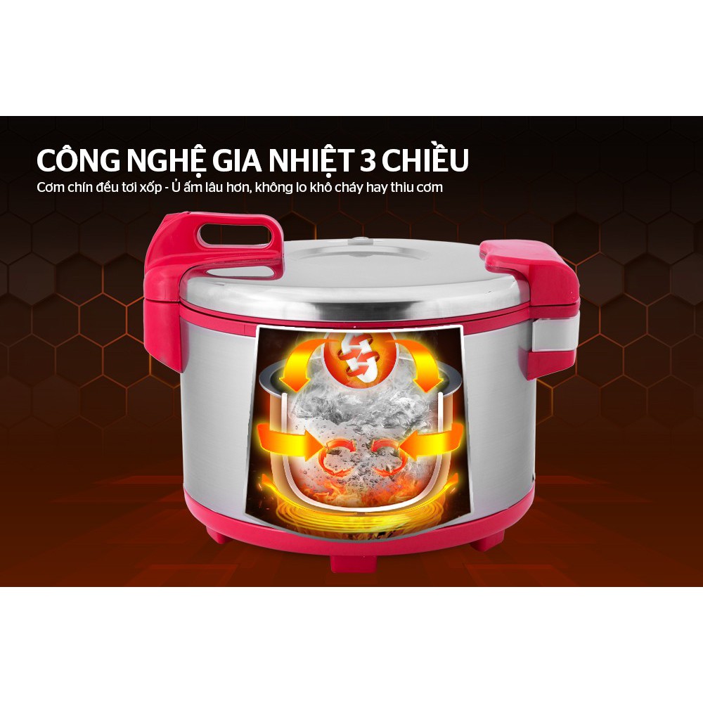 [Mã 154ELSALE2 giảm 7% đơn 300K] Nồi cơm điện 5.6L SUNHOUSE SH866