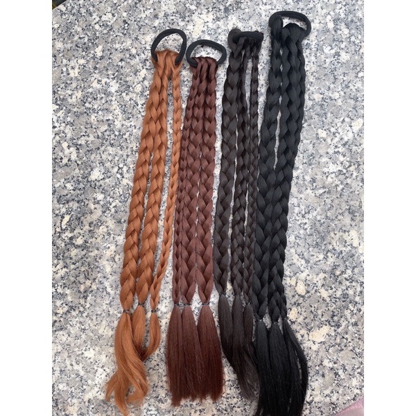 Tóc giả nữ dây cột tóc kèm bính - giá 1 cột gồm 3 rít  ❤️ free ship❤️ hàng cao cấp