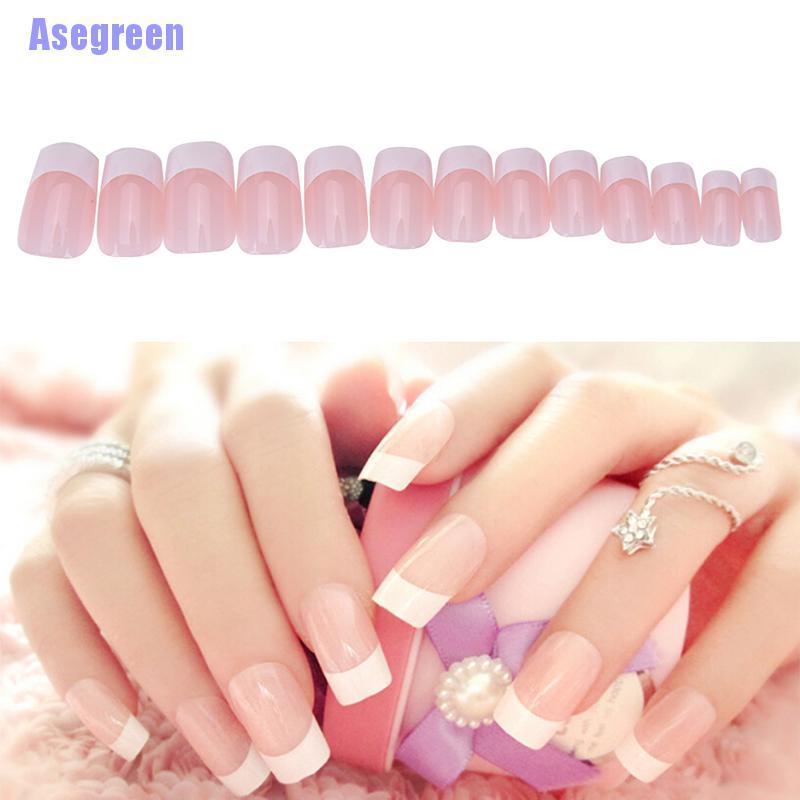 [Hàng mới về] Hộp móng tay giả phong cách Pháp xinh xắn thời trang dành cho phái đẹp