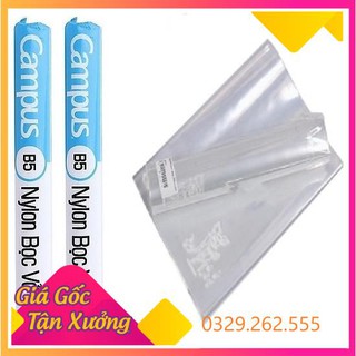 (Siêu Sale)  Set 10 bọc vở kẻ ngang Campus 179x252mm, bọc dày, trong suốt