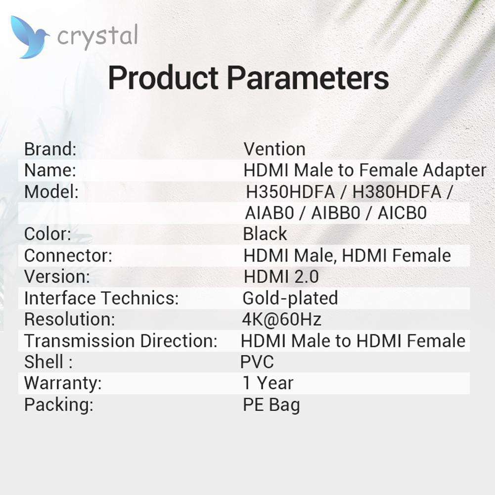 Đầu nối HDMI cao cấp chính hãng VENTION