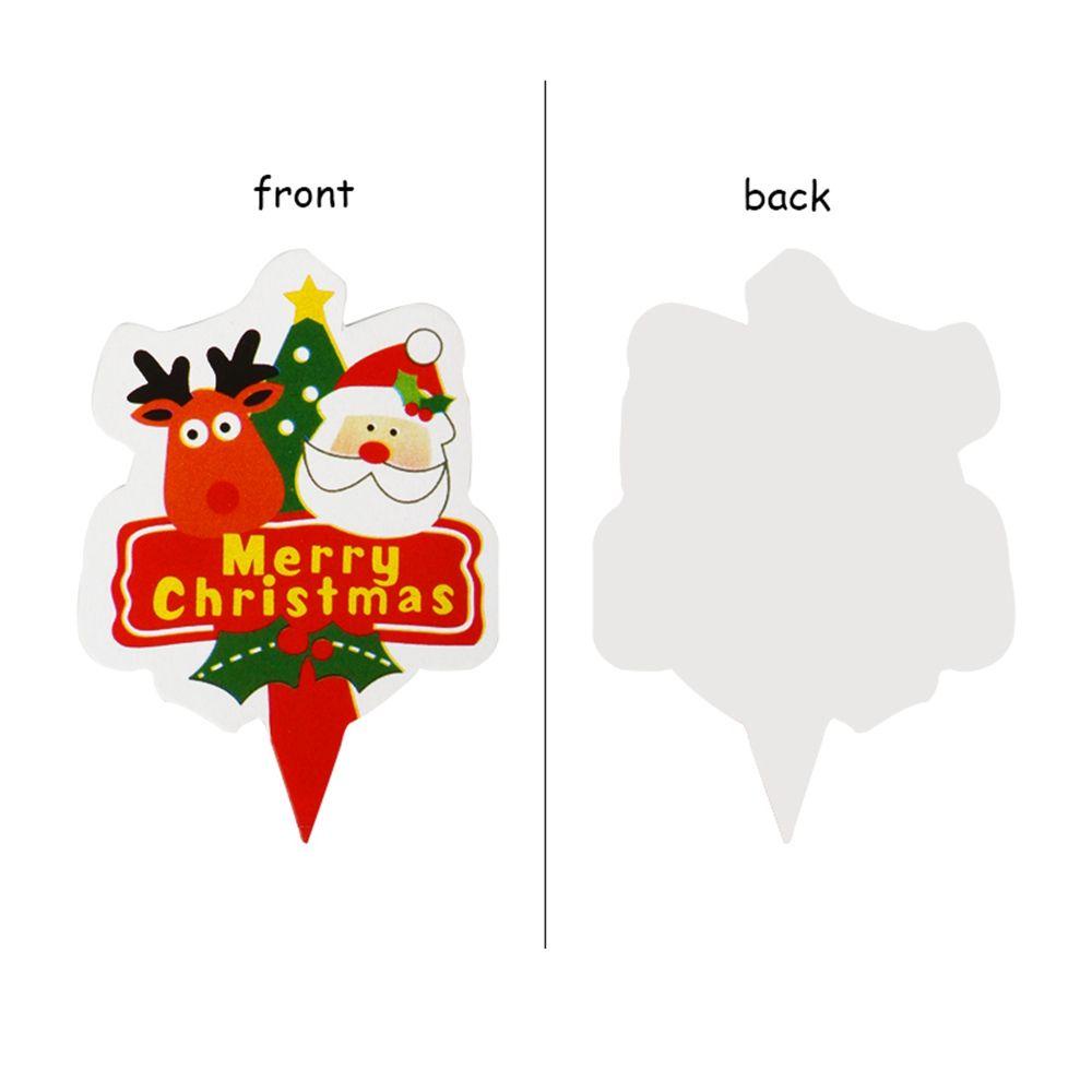 Set 50 Que Cắm Trang Trí Bánh Kem Phong Cách Giáng Sinh