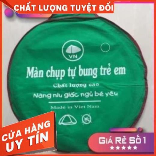 Mùng chụp tự bung đỉnh hẹp cho em bé 1mx1m