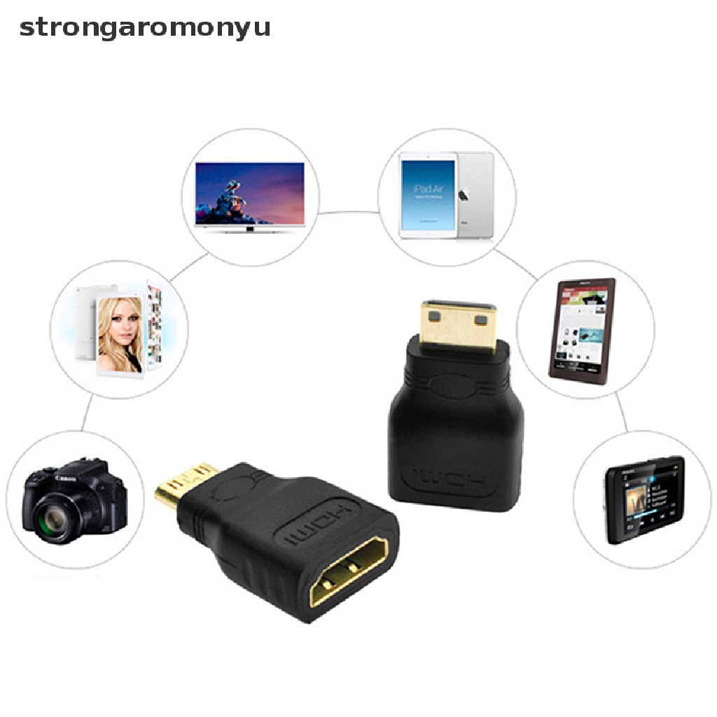 Đầu chuyển đổi mini hdmi sang hdmi mạ vàng cho hdtv chất lượng