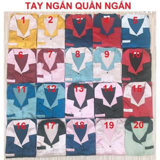 BỘ LỤA PHỐI MẶC NHÀ TAY NGẮN QUẦN NGẮN