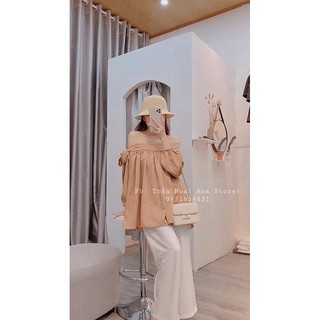 Áo trễ vai lụa