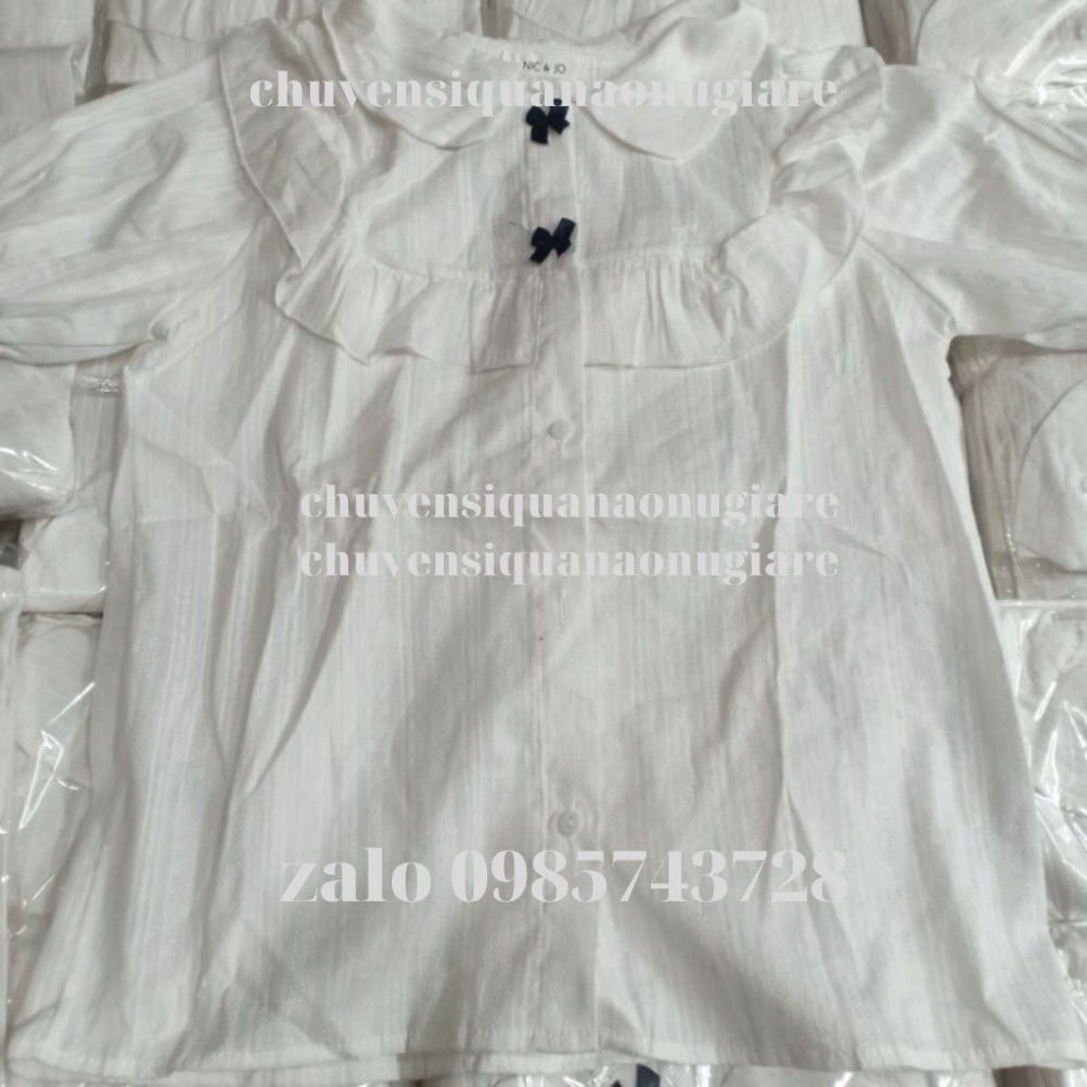 áo sơ mi viền bèo công sở ngắn tay chuyensiquanaonugiare | BigBuy360 - bigbuy360.vn