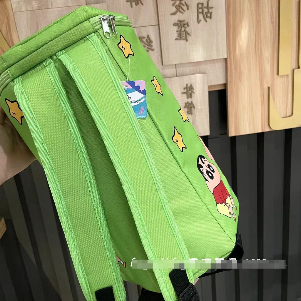 Ba Lô Du Lịch Chống Thấm Nước Họa Tiết Shin-chan Màu Hồng Xinh Xắn